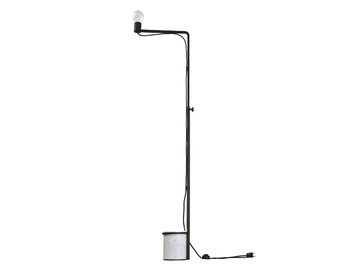 LEST - Height-adjustable metal floor lamp with dimmer by RADAR INTERIOR - view 2